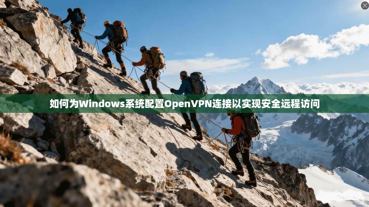 如何为Windows系统配置OpenVPN连接以实现安全远程访问