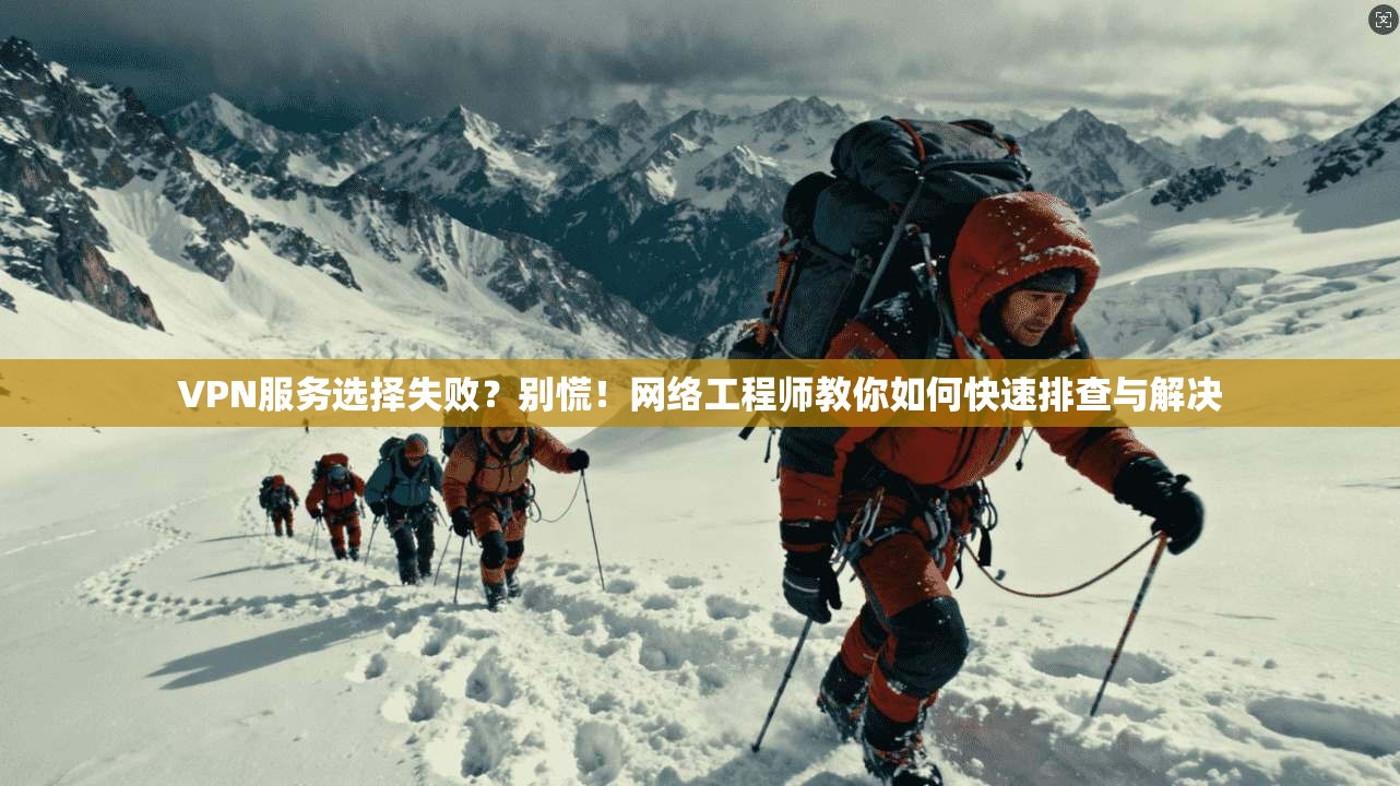 VPN服务选择失败?别慌!网络工程师教你如何快速排查与解决