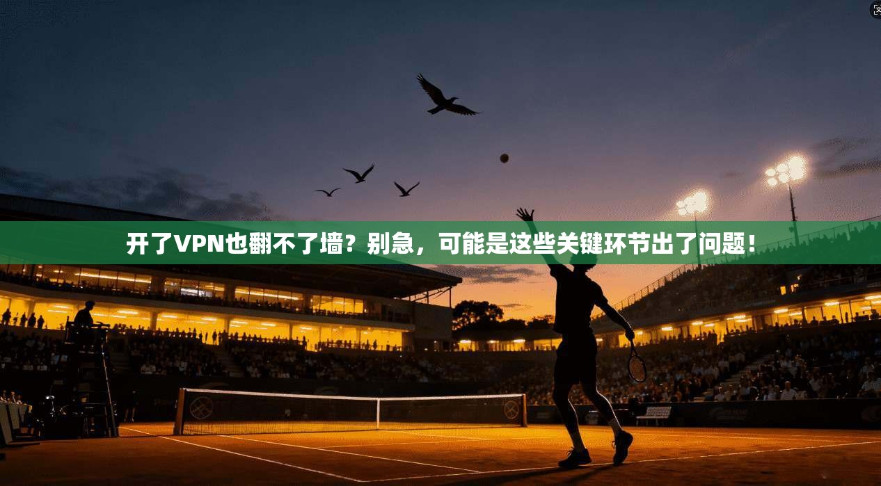 开了VPN也翻不了墙？别急，可能是这些关键环节出了问题！