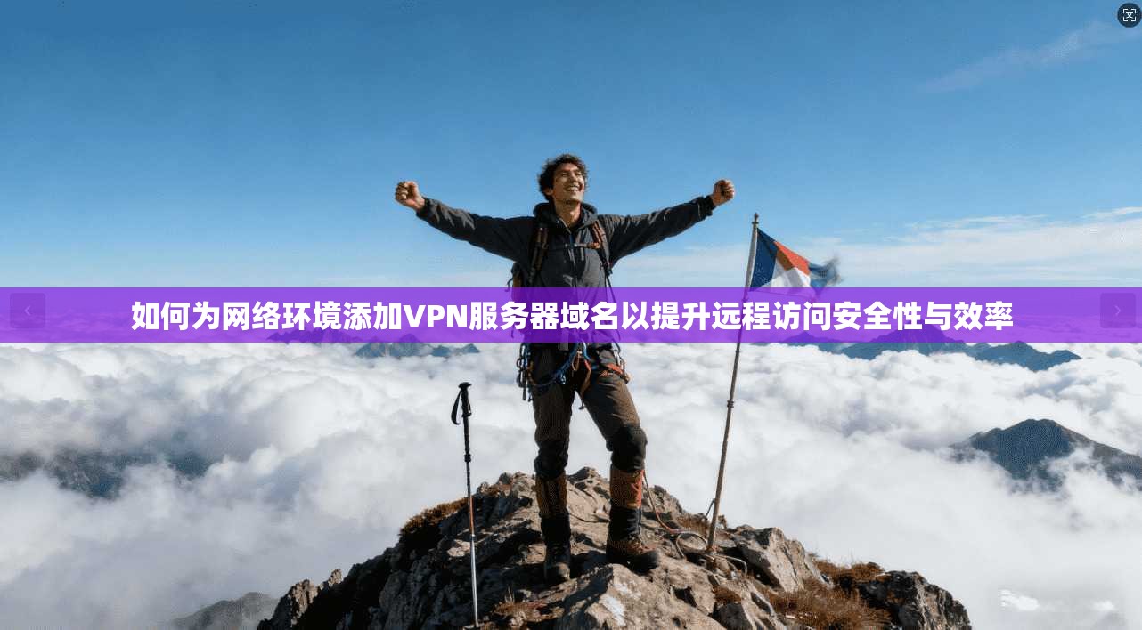 如何为网络环境添加VPN服务器域名以提升远程访问安全性与效率